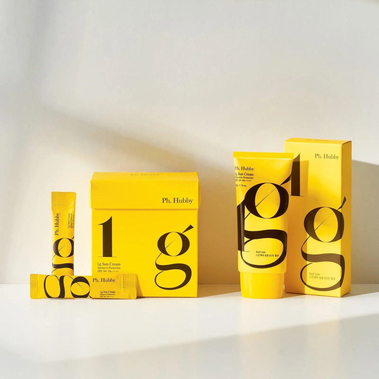 1g Sunscreen Intensive Protection SPF 50  PA     1g X 50ea/ 50g tube with a 1g spoon