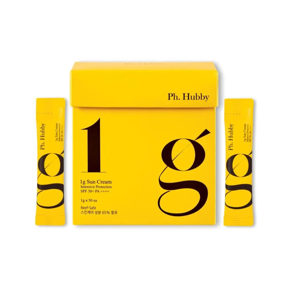 1g Sunscreen Intensive Protection SPF 50  PA     1g X 50ea/ 50g tube with a 1g spoon