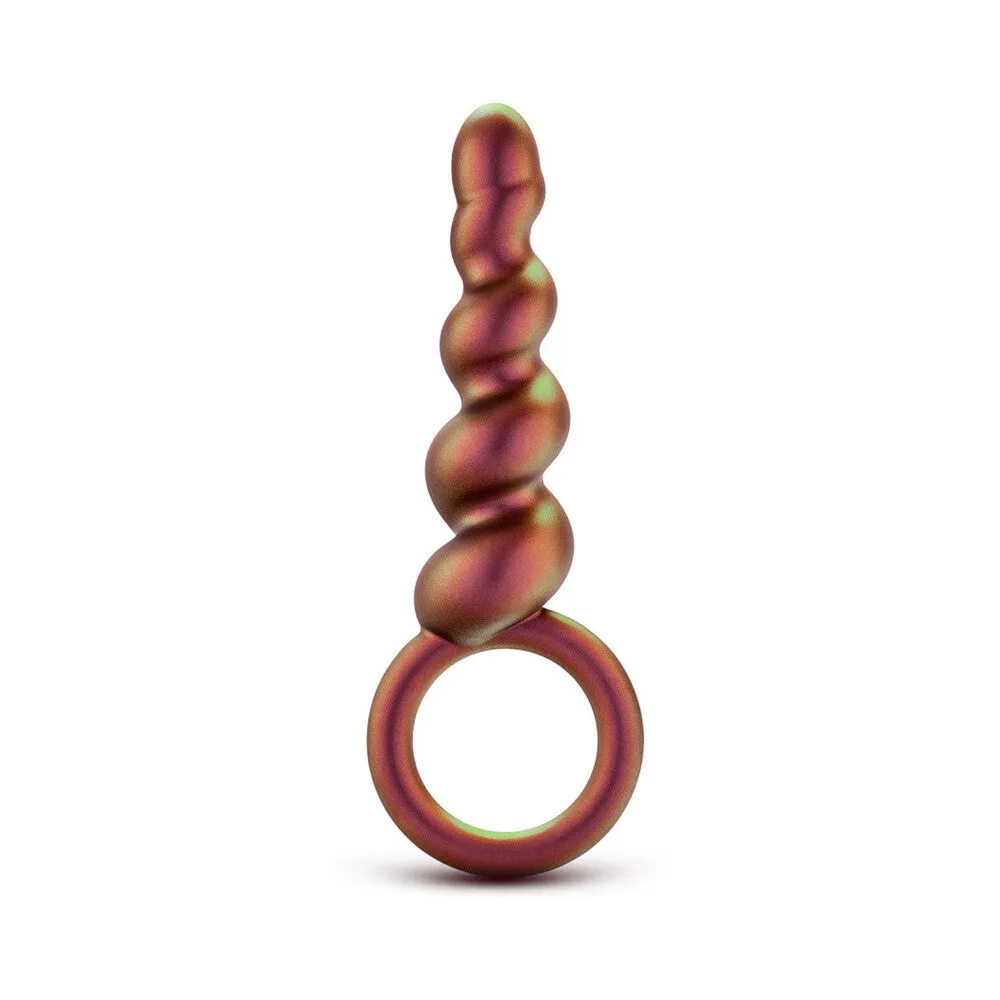 Anal Adventures Matrix Silicone Spiral Loop Plug Copper