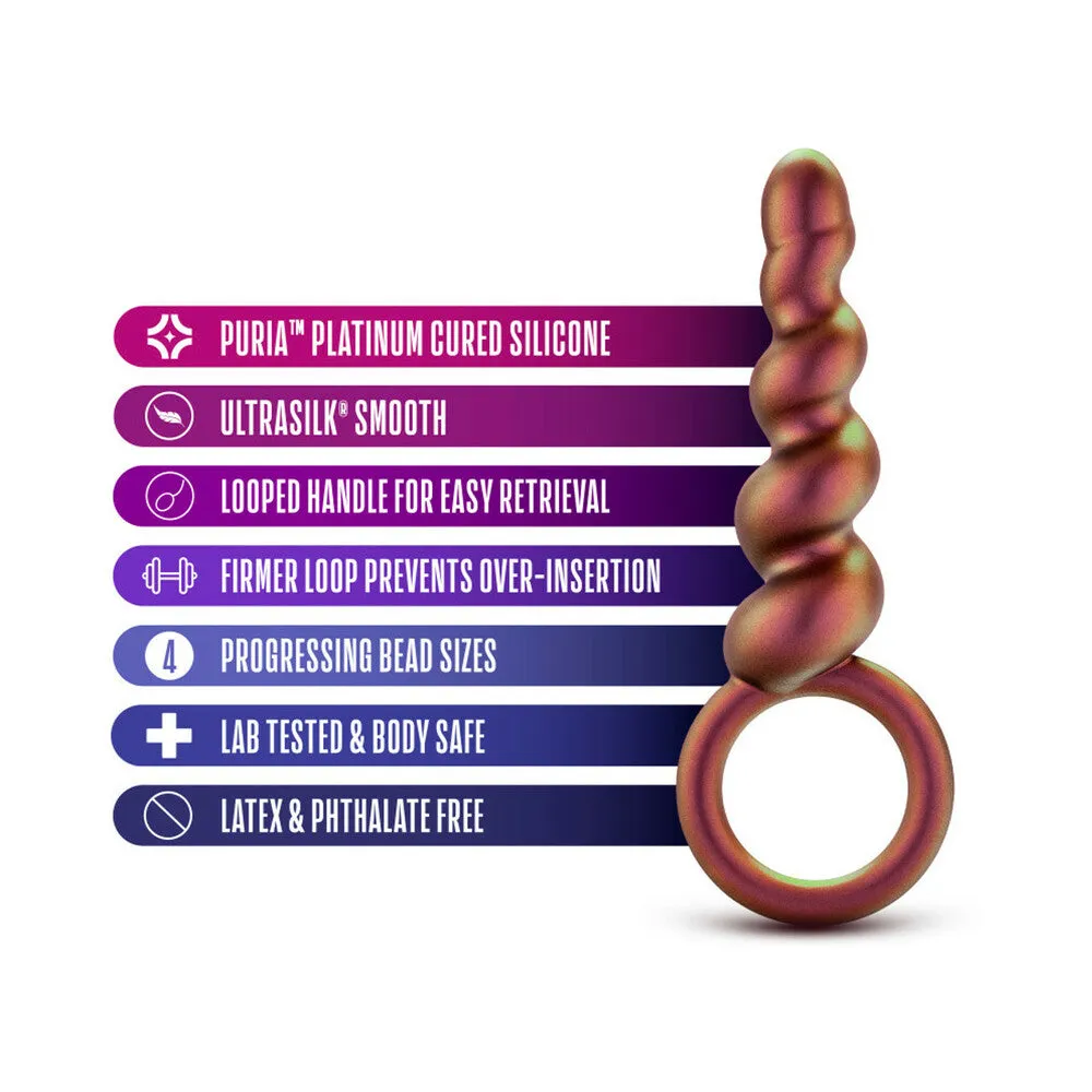 Anal Adventures Matrix Silicone Spiral Loop Plug Copper