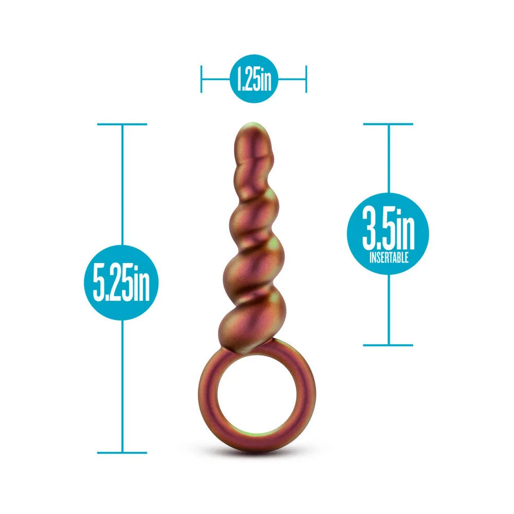 Anal Adventures Matrix Silicone Spiral Loop Plug Copper