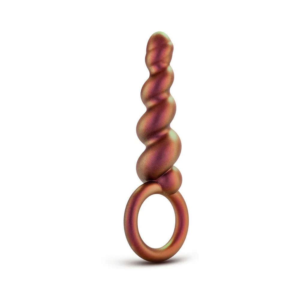 Anal Adventures Matrix Silicone Spiral Loop Plug Copper