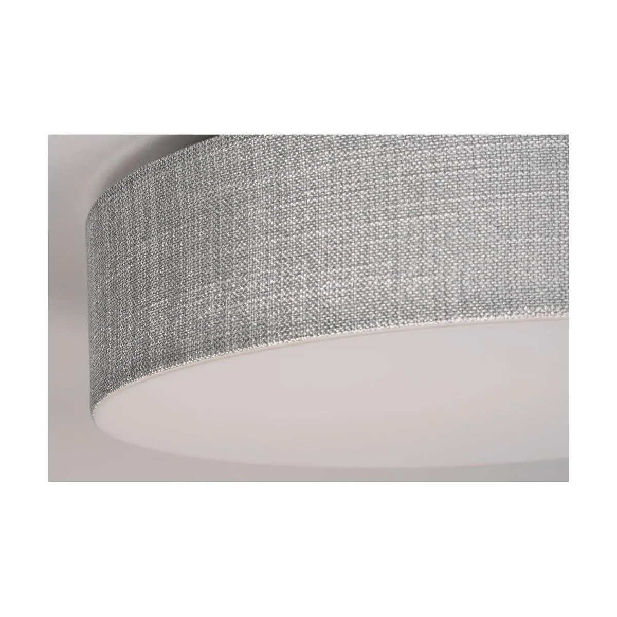 Ashland 20 in. LED Flush Mount Light with Battery Backup Selectable CCT Gray finish