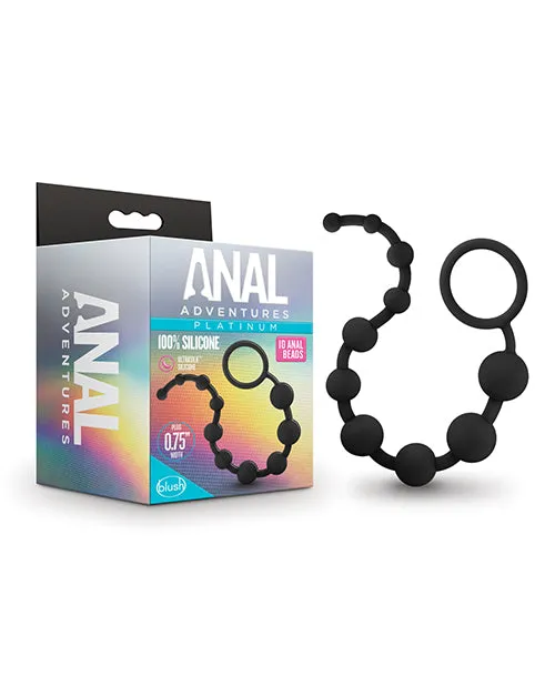 Blush Anal Adventures Platinum Silicone 10 Anal  Beads