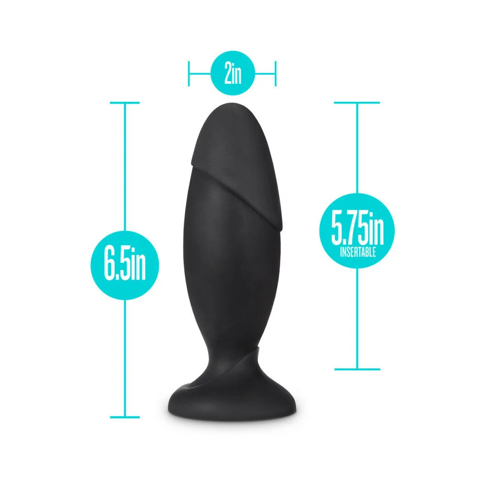 Blush Anal Adventures Platinum Silicone Rocket Plug - Black