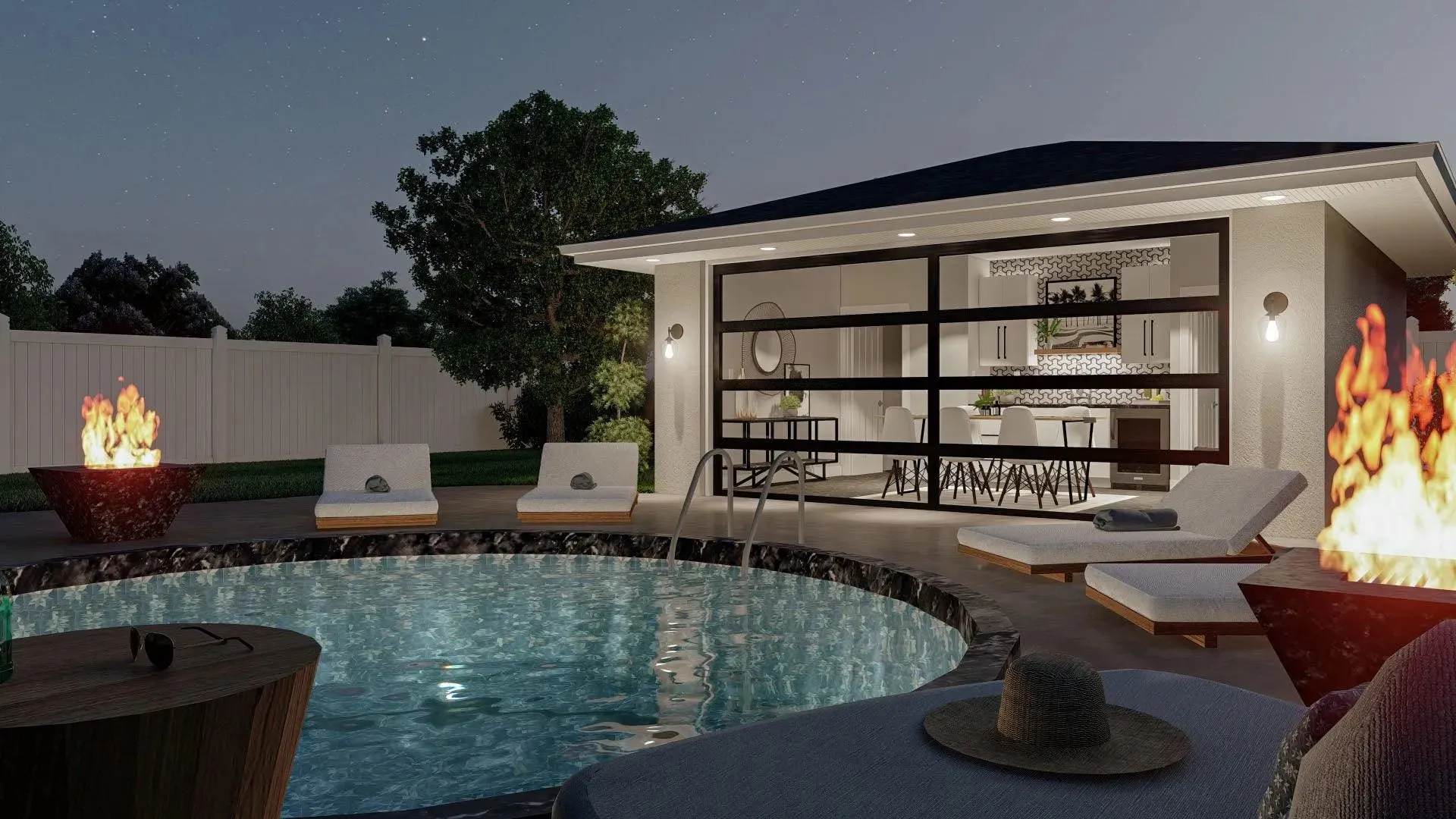 Charming 360 sq. ft. Pool House: Your Ultimate Backyard Retreat!