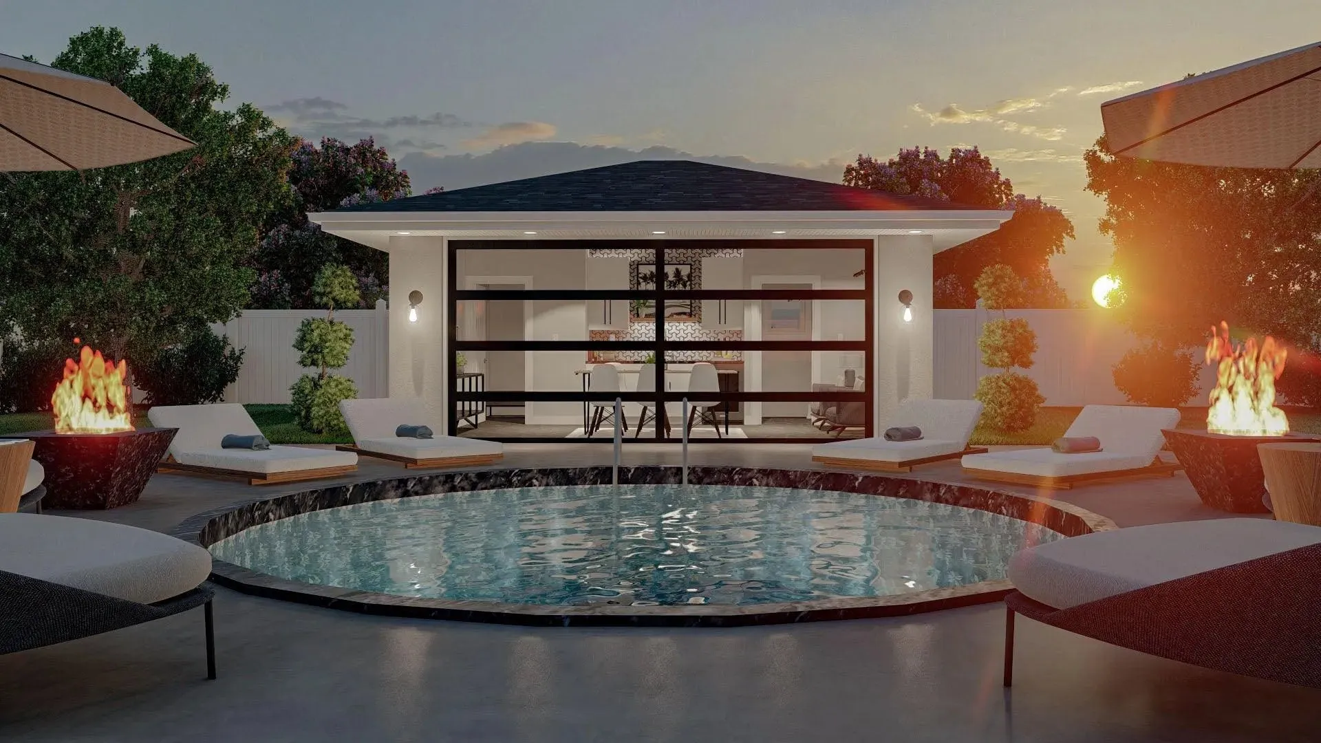 Charming 360 sq. ft. Pool House: Your Ultimate Backyard Retreat!