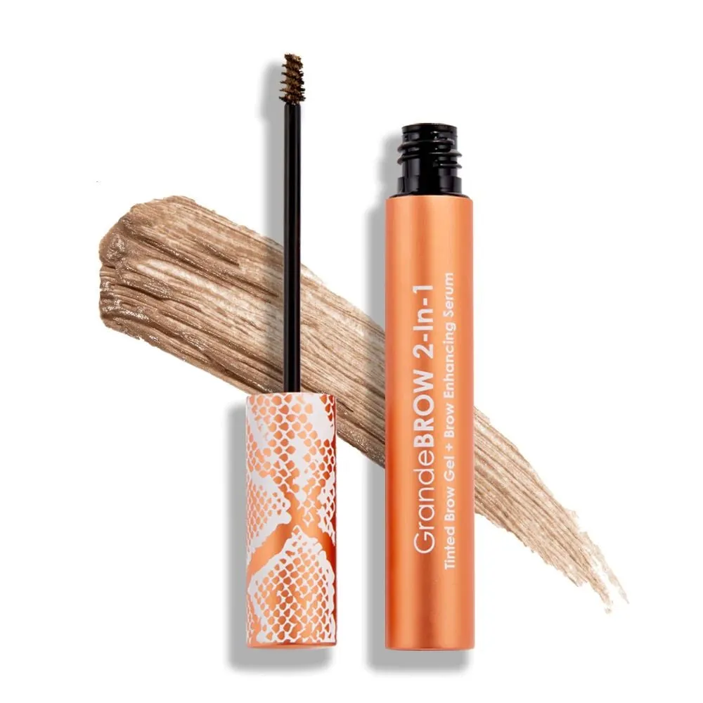 Grande Cosmetics GrandeBROW 2-In-1 Tinted Brow Gel   Brow Enhancing Serum