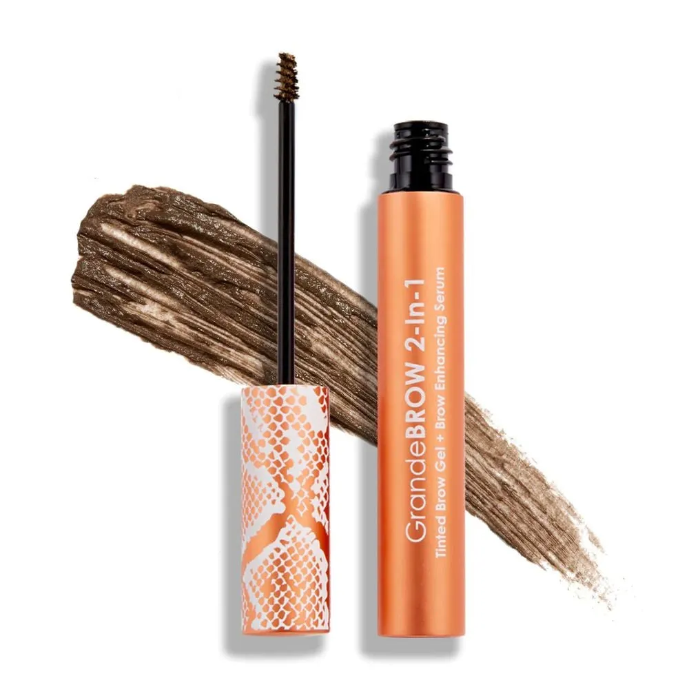Grande Cosmetics GrandeBROW 2-In-1 Tinted Brow Gel   Brow Enhancing Serum