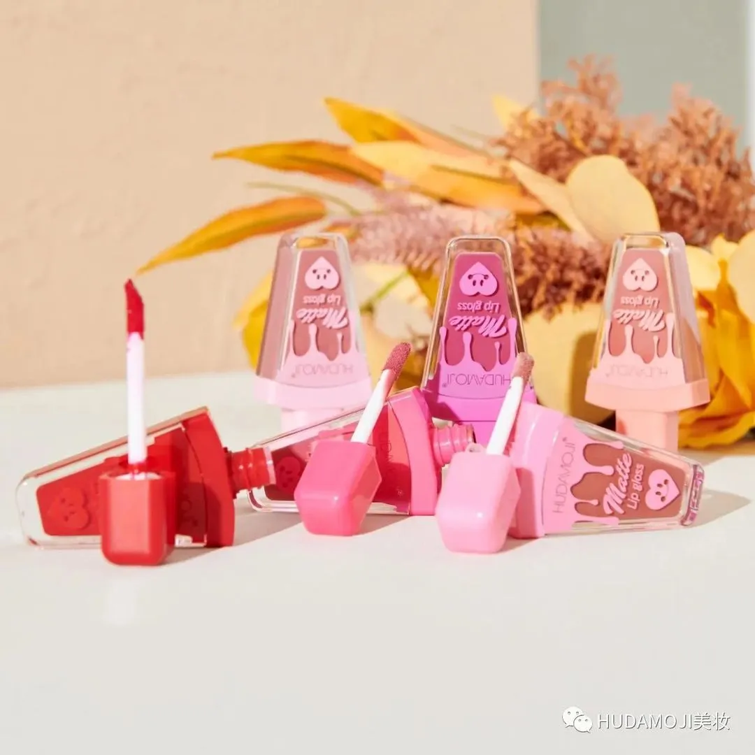 Hudamoji - 6 Color Icecream Lipgloss Lip Plumping Tinted Lip Oil