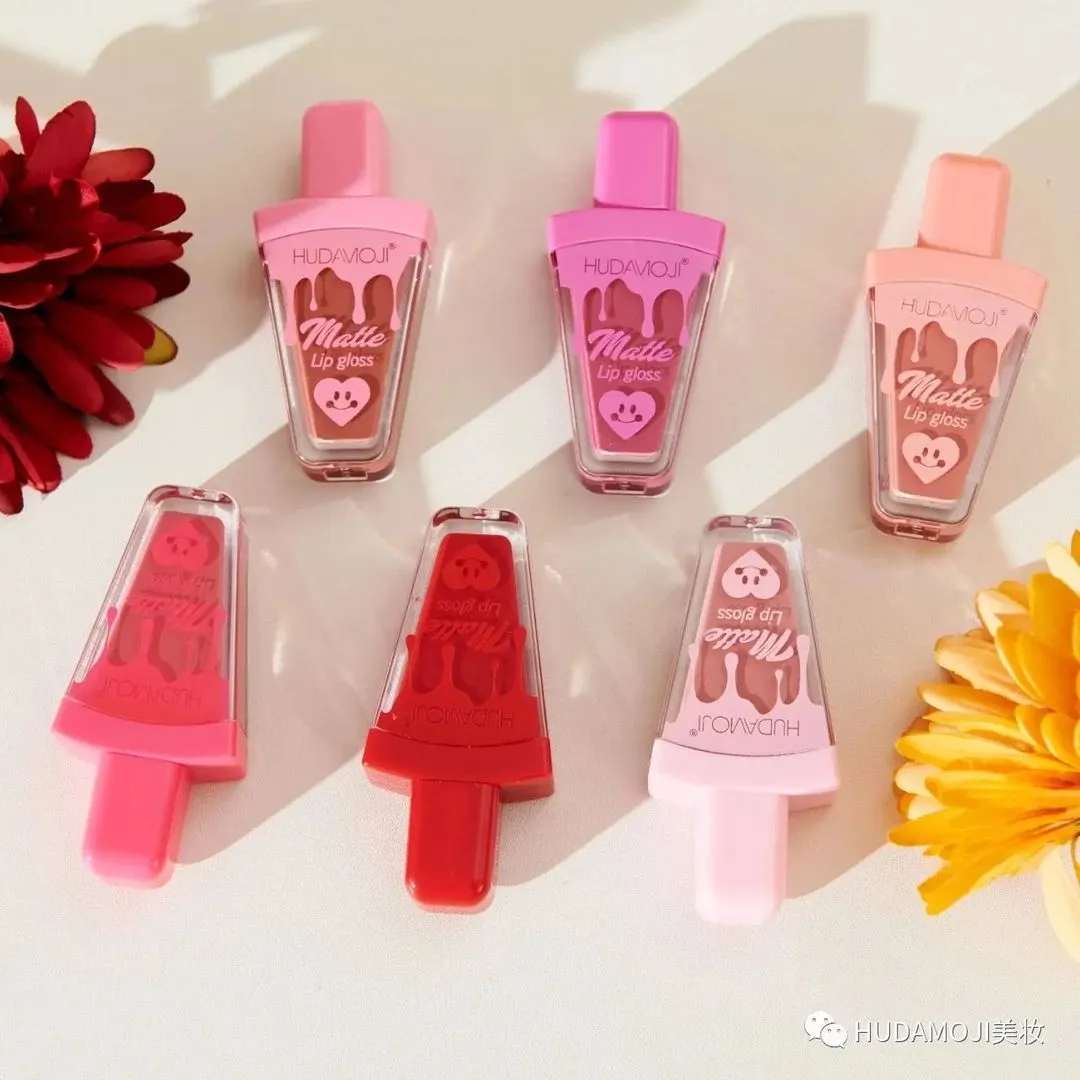 Hudamoji - 6 Color Icecream Lipgloss Lip Plumping Tinted Lip Oil