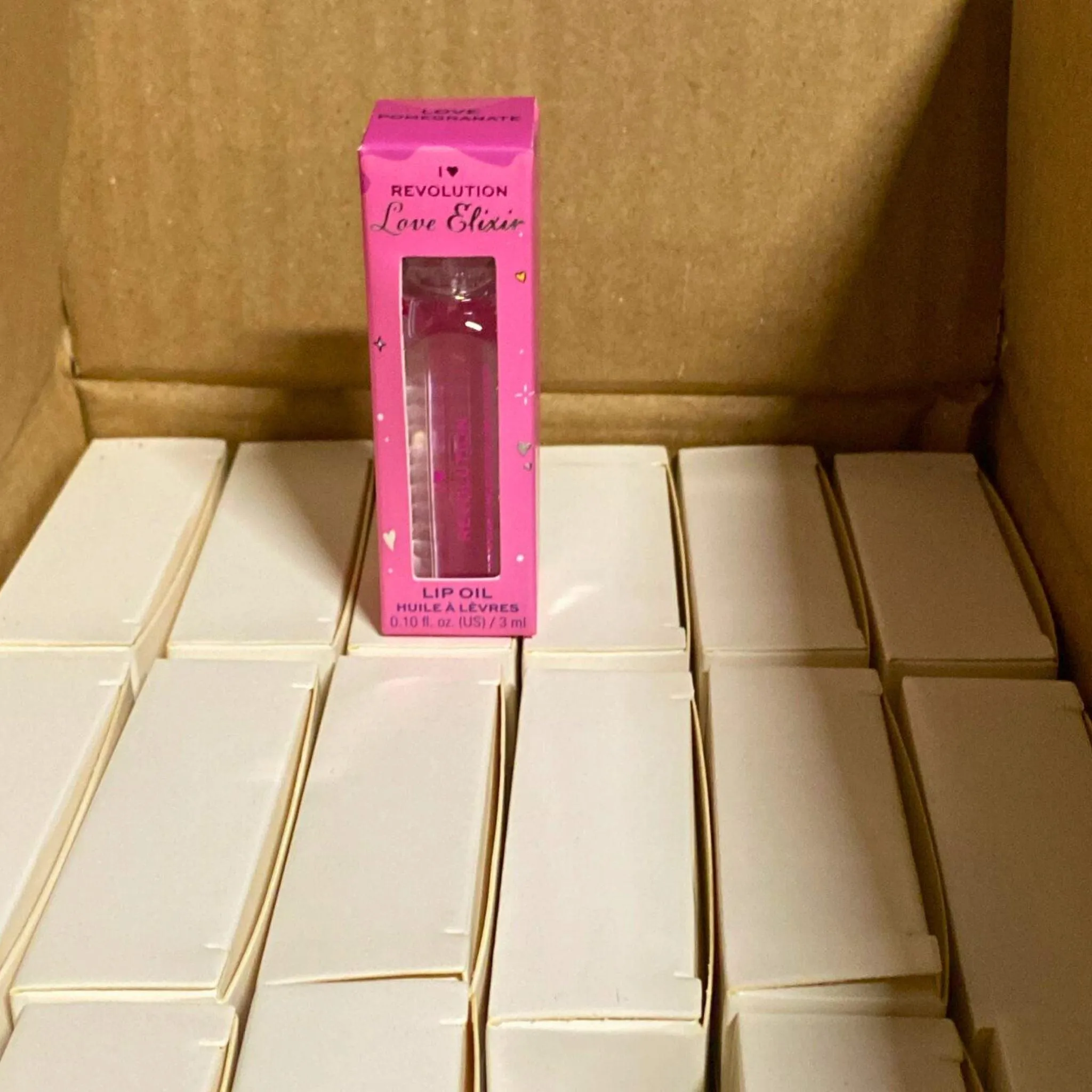 I Heart Revolution Love Elixir Lip Oil 0.10OZ Love Pomegranate (30 Pcs Lot)