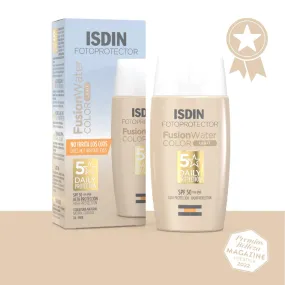 Isdin Fusion Water Color Light Sunscreen SPF 50