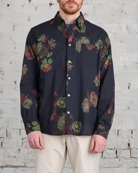 John Elliott Cloak Button Shirt Forest Floral
