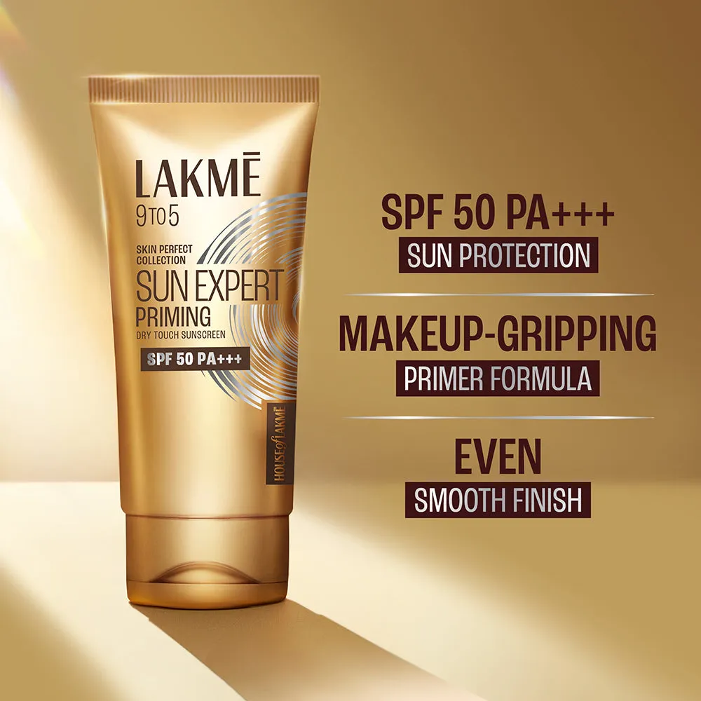 Lakmē Sun Expert Primer   Sunscreen, SPF 50 PA    for UVA/B, mattifying for makeup lovers