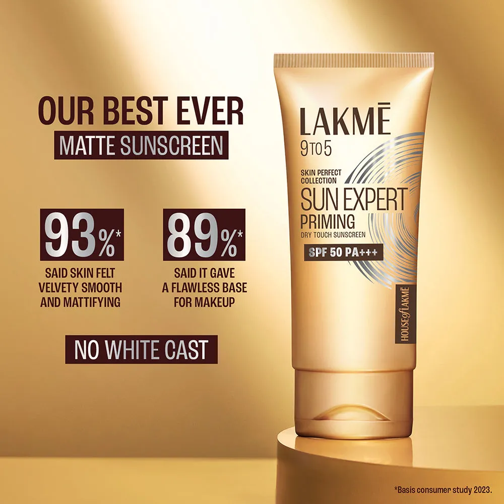 Lakmē Sun Expert Primer   Sunscreen, SPF 50 PA    for UVA/B, mattifying for makeup lovers