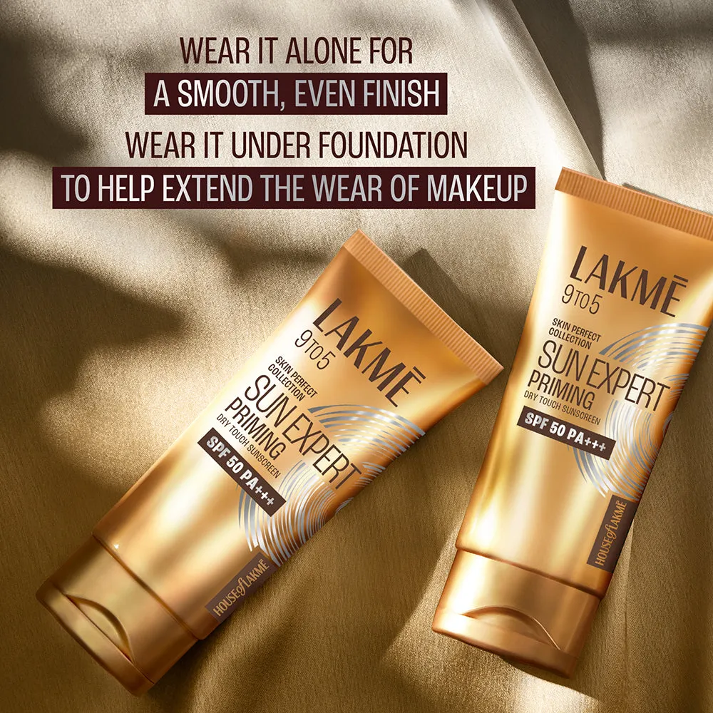 Lakmē Sun Expert Primer   Sunscreen, SPF 50 PA    for UVA/B, mattifying for makeup lovers