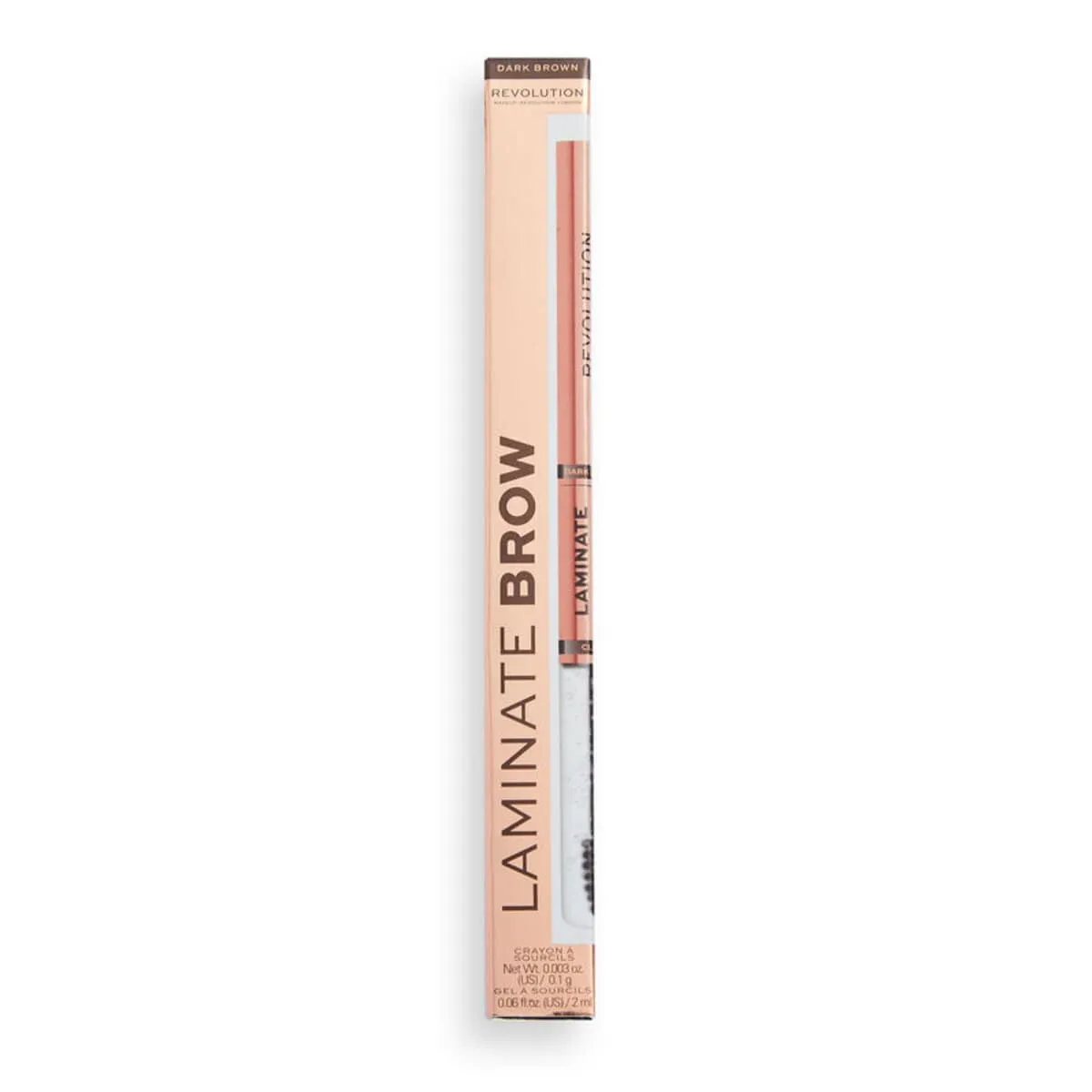 LAMINATE BROW LÁPIZ Y GEL PARA CEJAS - OUTLET MAKE UP REVOLUTION
