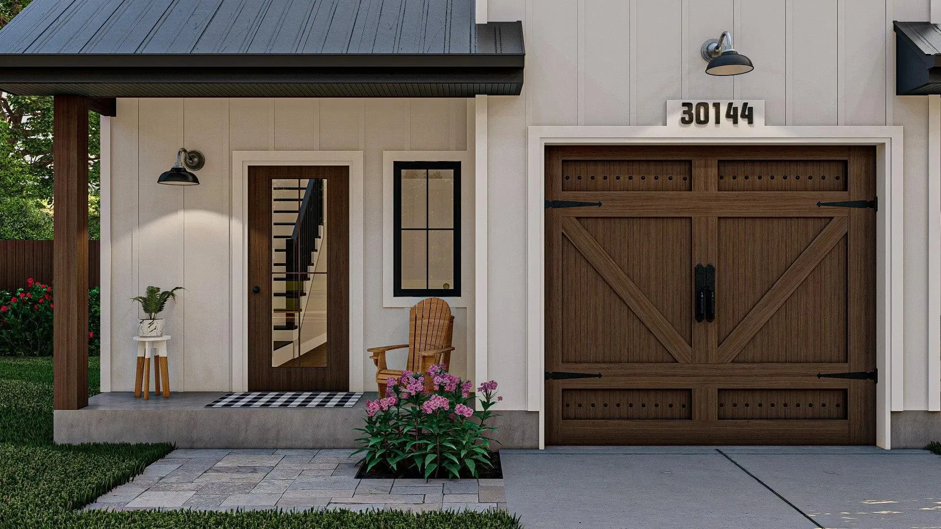 Luxurious Six-Bedroom Home Plan with Generous Living and Garage Space