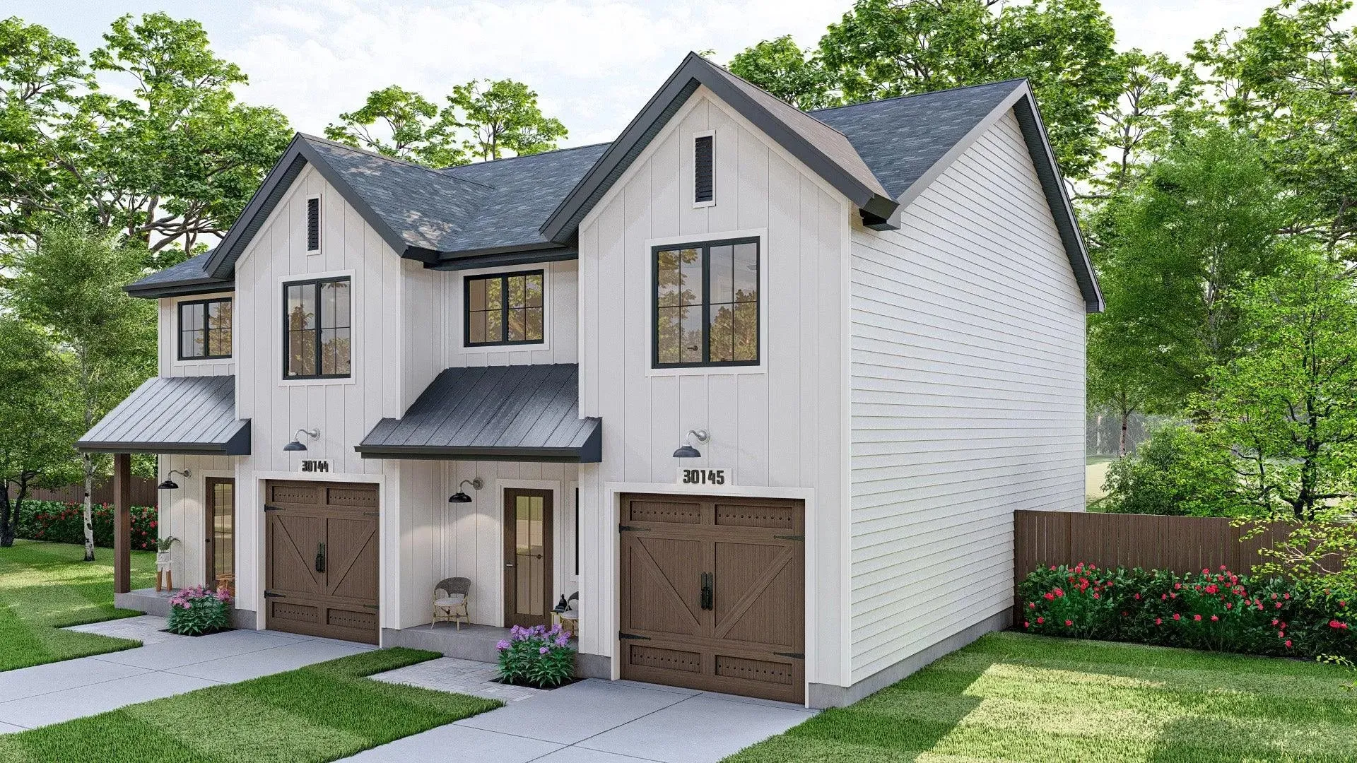 Luxurious Six-Bedroom Home Plan with Generous Living and Garage Space