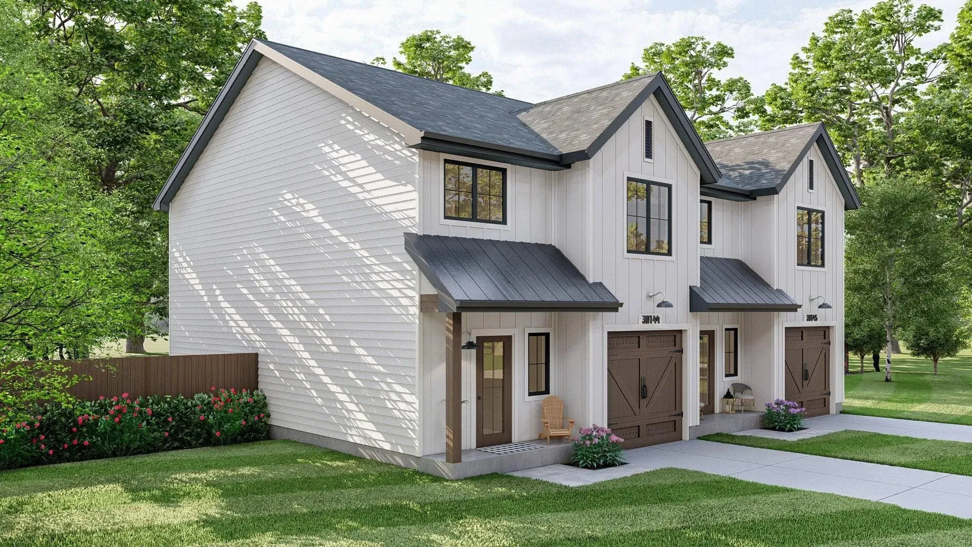 Luxurious Six-Bedroom Home Plan with Generous Living and Garage Space
