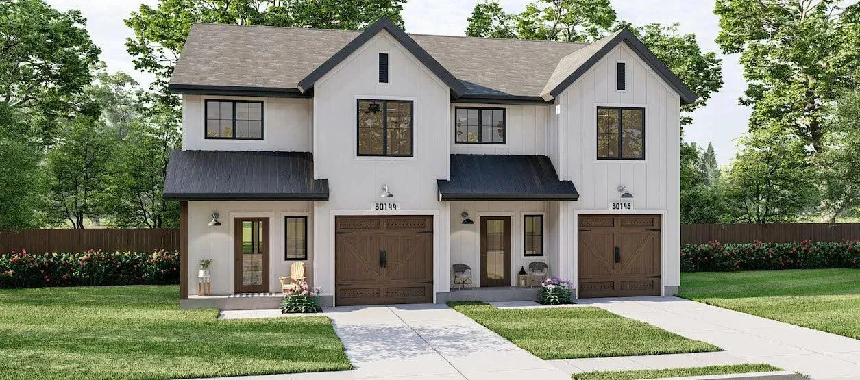 Luxurious Six-Bedroom Home Plan with Generous Living and Garage Space