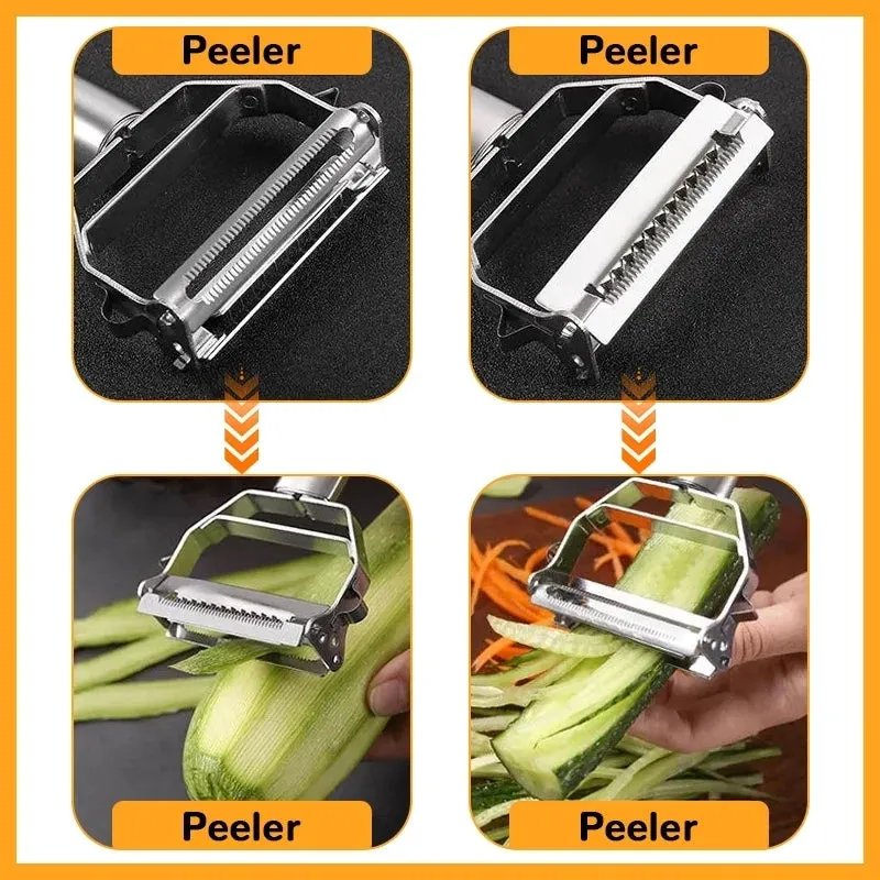 Multifunctional Stainless Steel Kitchen Peeler – Durable & Versatile