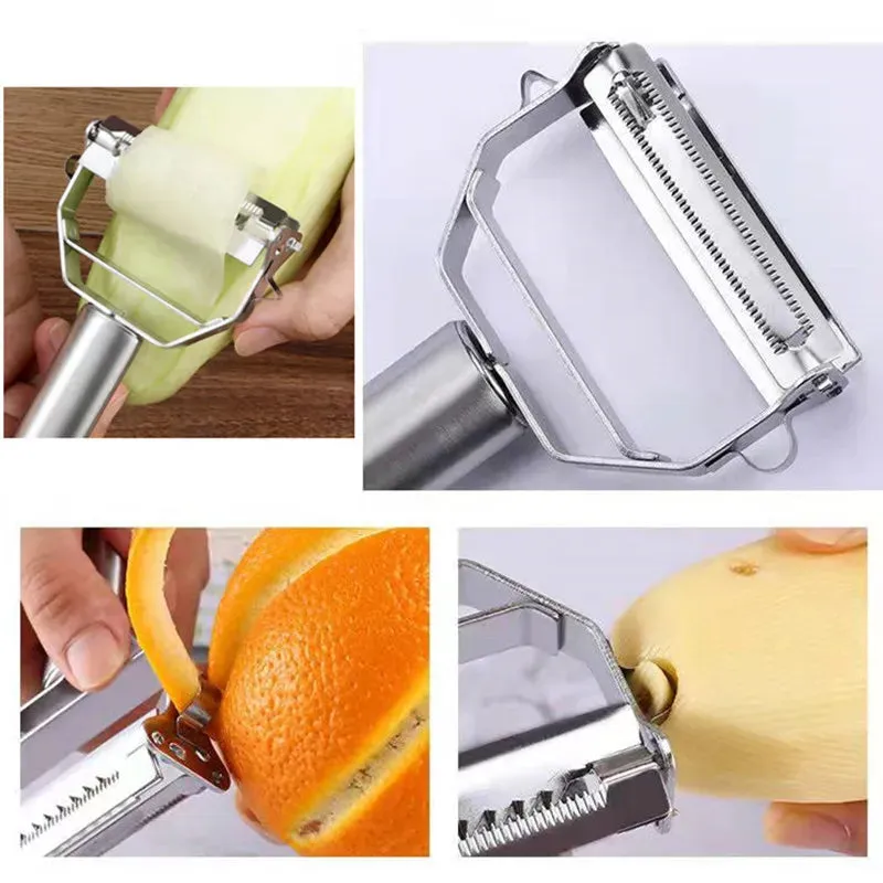 Multifunctional Stainless Steel Kitchen Peeler – Durable & Versatile