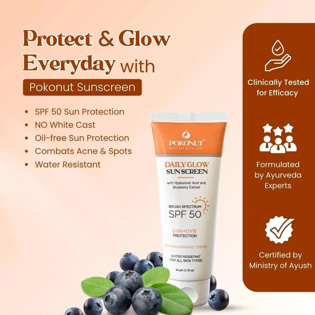 Natural Sunscreen SPF 50 with UVA UVB protection