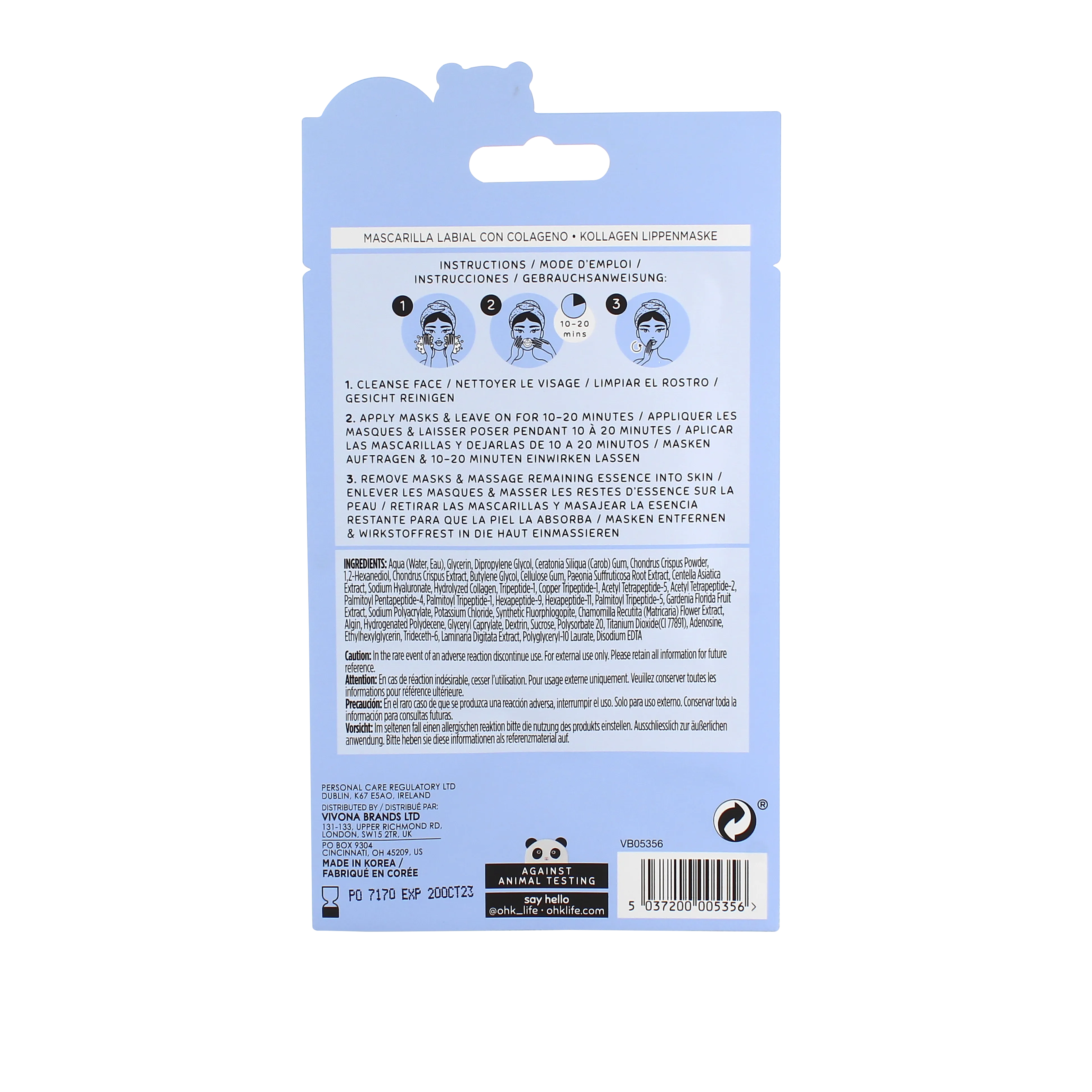 Oh K! Collagen Lip Mask - Plumps and Hydrates