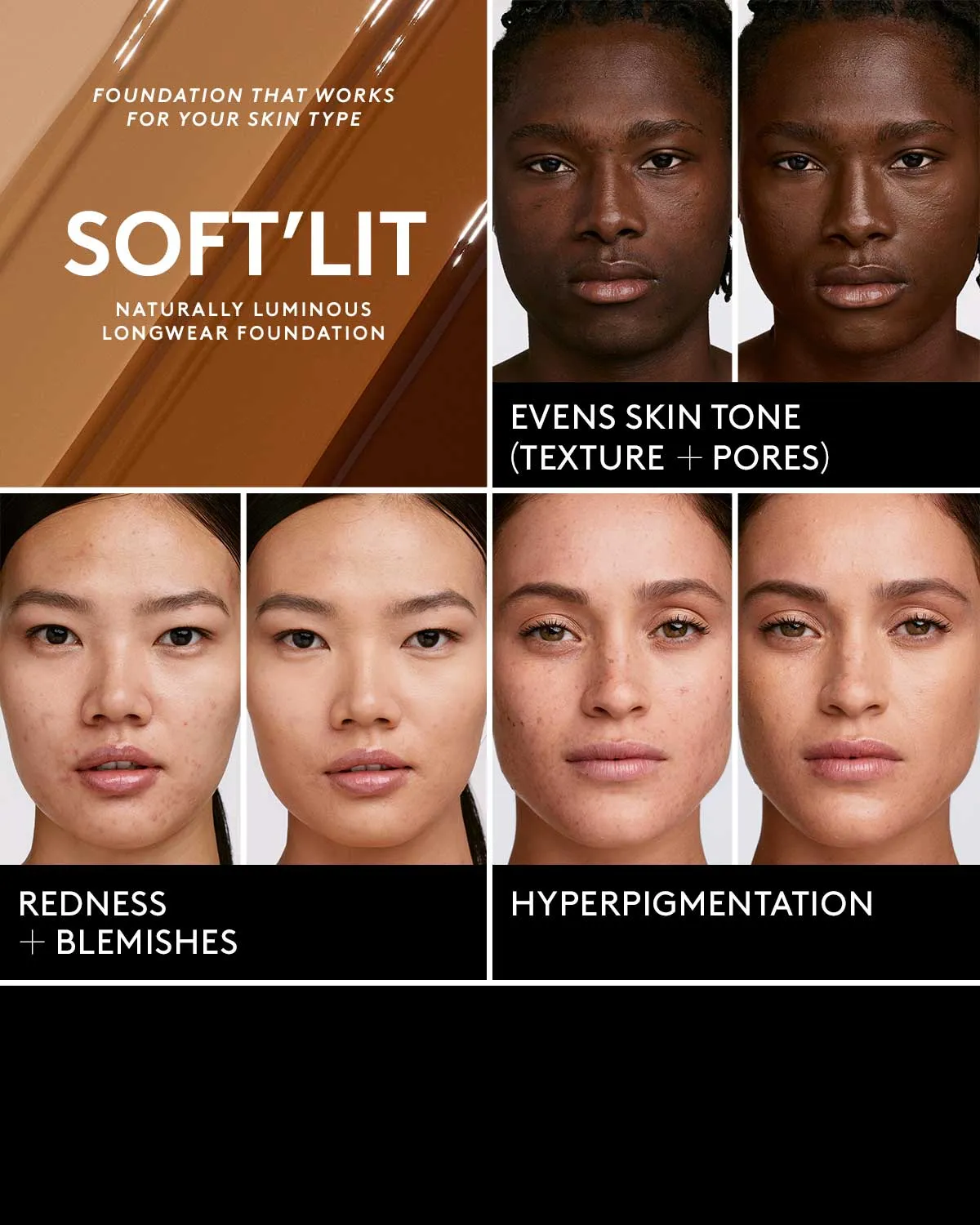 Soft'lit Naturally Luminous Longwear Foundation — 470