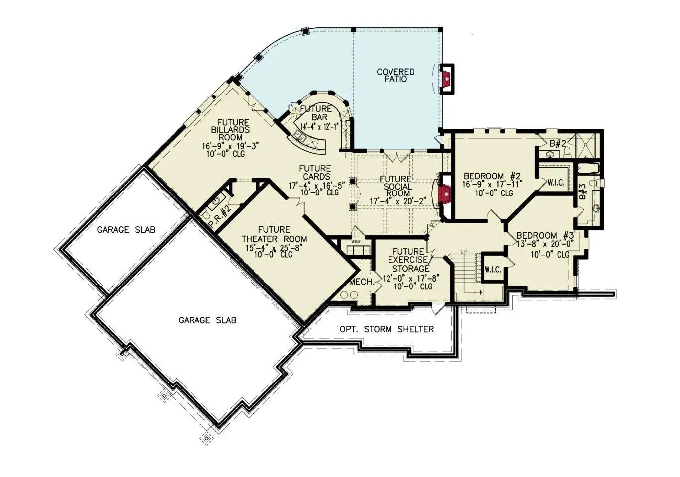 Spacious 3-Bedroom Home Plan with Basement and Side-Load Garage