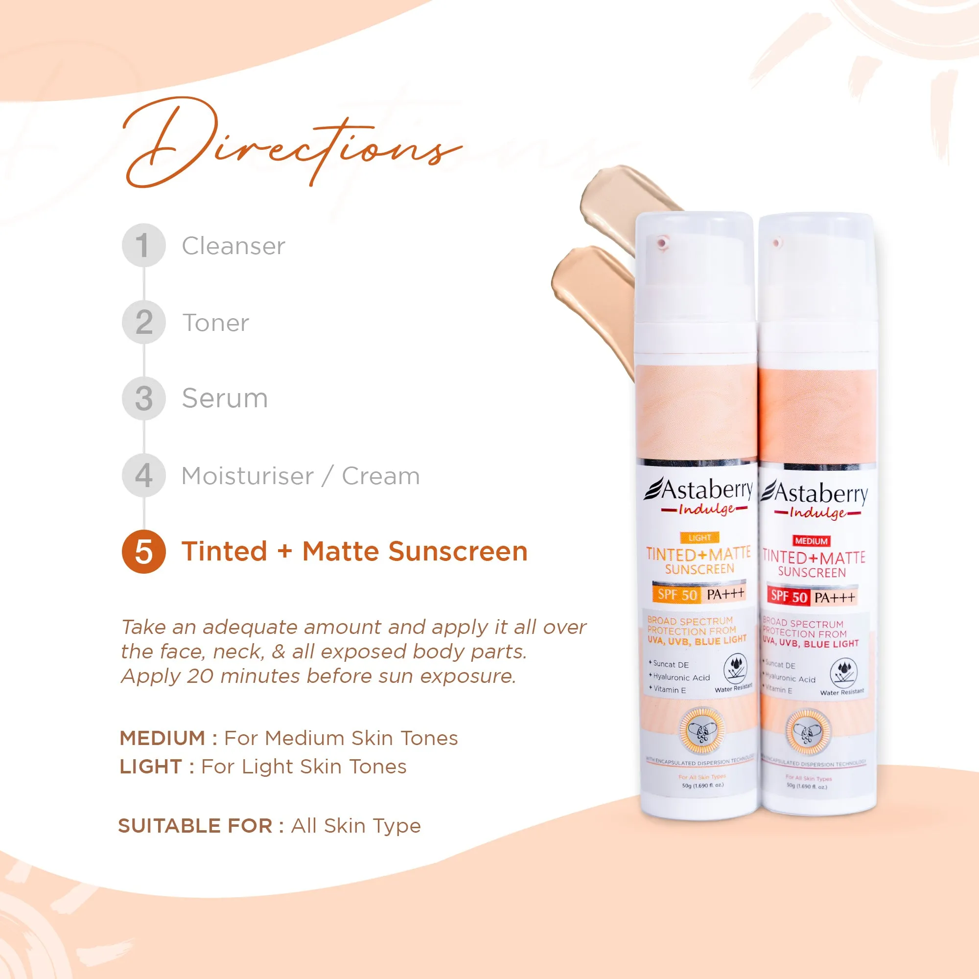 Tinted   Matte Sunscreen SPF50 PA   