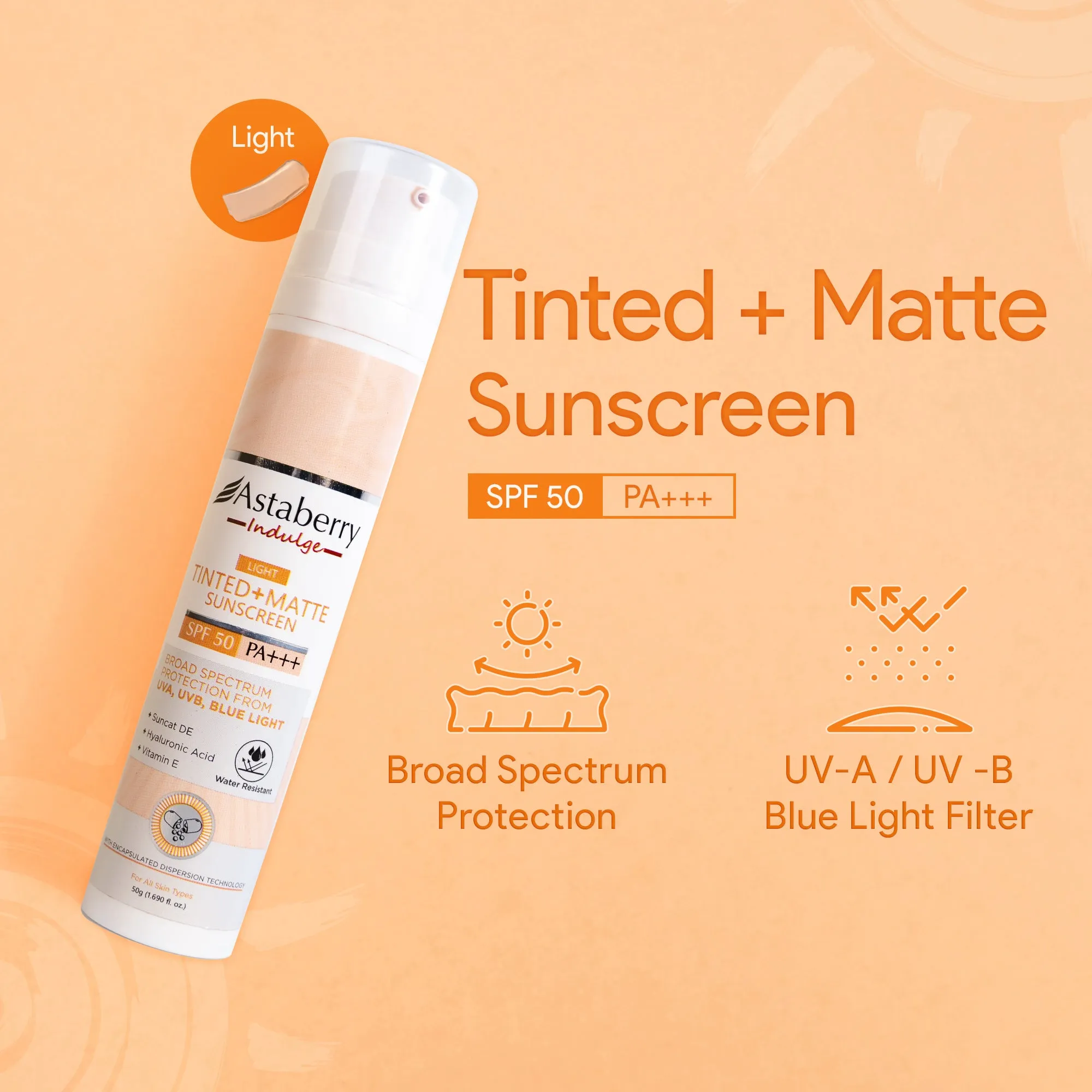 Tinted   Matte Sunscreen SPF50 PA   