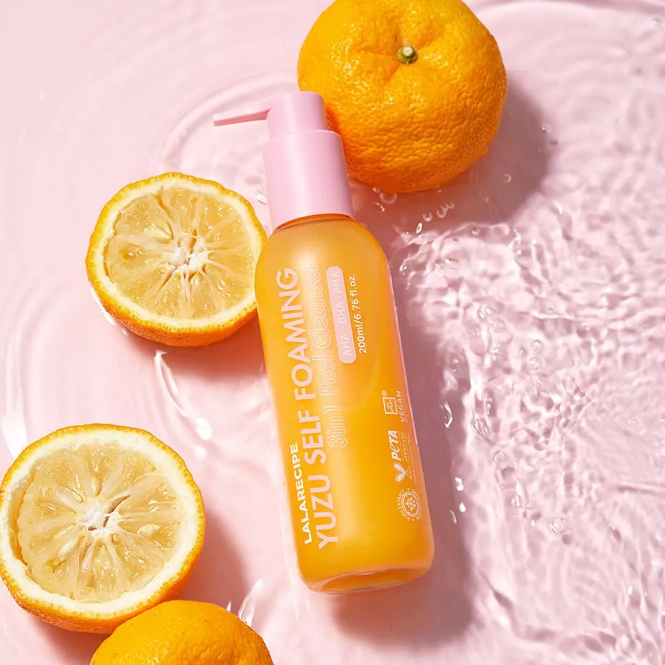 Yuzu Self Foaming 3 in 1 Cleanser 200ml